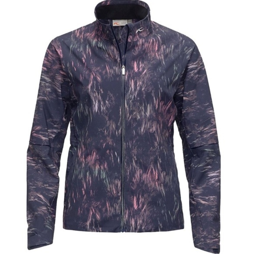 Kjus Captiva 2L Jacket Seam Sealed Lightweight Cool Feather Pattern
